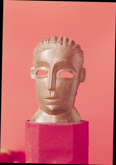 Mask of a beardless man by Roman